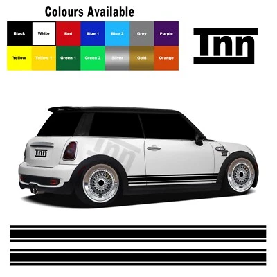 Adesivi per Mini Cooper S One Clubman grafica vinili decalcomanie strisce laterali funziona - Immagine 1 di 4