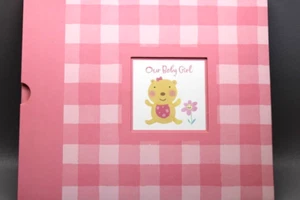 Vintage Unused Hallmark Our Little Girl Pink Baby Book Keepsake Album Memory - Picture 1 of 12