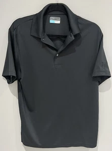 Camiseta polo de golf para hombre PGA Tour talla mediana M negra flujo de aire - Imagen 1 de 7