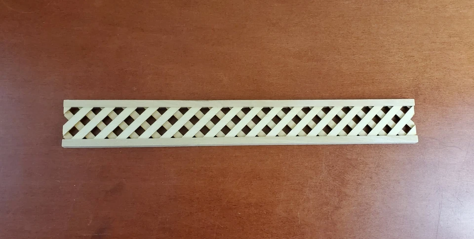 Dollhouse Miniature Porch Lattice Garden Panel Decorative Wood 1 12 Scale