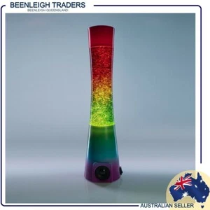 Rainbow GLITTER MOTION LAMP BUILT IN BLUETOOTH SPEAKER Australian Compliant New - Picture 1 of 10