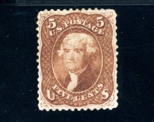 Scott 75 NG VF US 1862 Jefferson SCV $2,250+ - Picture 1 of 2