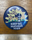 Grand bouton épinglé vintage sans armes nucléaires Keep BC hippie sans nucléaire