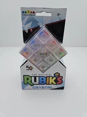 Rubik’s Cube Crystal Cube Transparent 3x3 Cube Color-Matching 50th Anniversary - Image 1 of 4