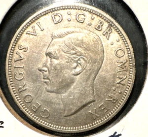 Great Britain 1939 half crown KM 856 AU - Picture 1 of 2