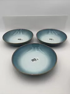 Denby Azure Haze Set Of 3 Pasta Bowls Oven Dishwater Freezer Safe - Picture 1 of 7