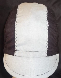 CYCLING CAP ONE SIZE COLOR BLACK & GRAY 100% COTTON - Picture 1 of 9
