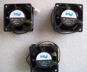 Intel Fan DC12V 1.0A W/ 3-Wire Connector 6CM X 6CM X 2.5CM P/N: C24889-001