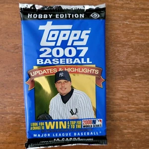 2007 Topps Updates and Highlights (1) HOBBY Baseball 10 card SEALED Hobby pack - Picture 1 of 8