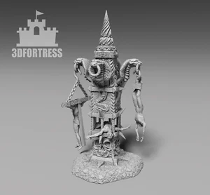 Totem of Fear D&D miniature unpainted resin mode 3D Fortress - Picture 1 of 1