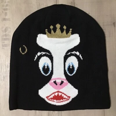 Gorra de punto BAPE Holstein gorro NIGO vaca negra un mono de baño Foto 1 de 4