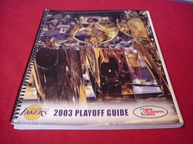 Guía de medios de baloncesto 2003 de Los Angeles Lakers - Playoffs postemporada Kobe Bryant Foto 1 de 1