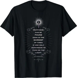 Harry Potter Dumbledore Happiness Can Be Found Quote T-Shirt, Size Large (NWOT) - Picture 1 of 2