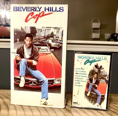 Beverly Hills Cop & Beverly Hills Cop II VHS and Soundtrack Audio Cassette Tape - Image 1 of 4