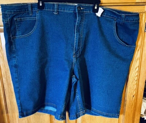Duke Authentic Fit Blue Jean Shorts Mens SZ 50 Stretch - Picture 1 of 2