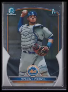 2023 Bowman #BCP-102 Vincent Perozo Chrome Prospects New York Mets - Picture 1 of 1