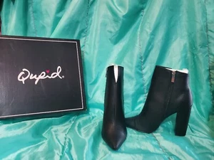 Qupid - womens shoes, Size 8 Black Snakeskin Pumps. New! - Picture 1 of 4
