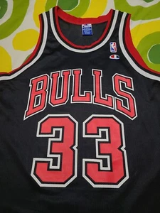 Vintage Scottie Pippen Chicago Bulls Trikot schwarz Champion Größe 40 - Bild 1 von 7