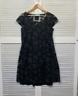 Blue Illusions Dress Womens XS Black Sheer Overlay A-line Cocktail Evening Knee