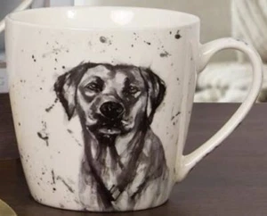 The Leonardo Collecton Man's Best Friend Porzellan Becher mit schwarzem Labrador - Bild 1 von 1
