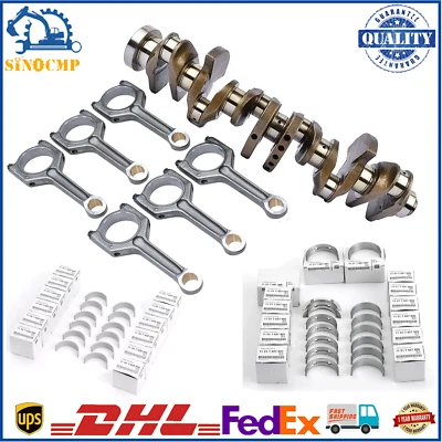 N55B30 Engine Crankshaft & Con Rods & Bearings Set For BMW 335i 535i X3/X5 3.0L - Изображение 1 из 4