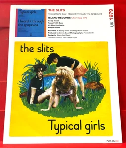 The Slits Typical Girls/The Lewd Record Cover Art PICTURE / PRINT 10.5" x 8" - Picture 1 of 4