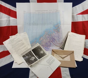 INFORMES "CONFIDENCIALES" HISTÓRICOS RAROS DE LA SEGUNDA GUERRA MUNDIAL + FOTOS (HUNDIMIENTO DEL TIRPITZ) + MAPA - Imagen 1 de 24