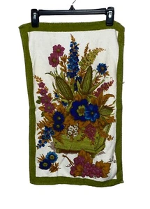 Vintage Kitchen Hand Towel Floral Print Grapes Corn Size 23X16 Inch - Picture 1 of 12