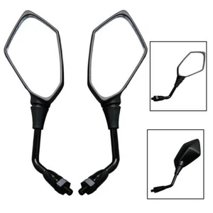 For Kawasaki Z750 Z1000 ER-6N Matte Black Left & Right Rear View Wing Mirrors - Picture 1 of 8