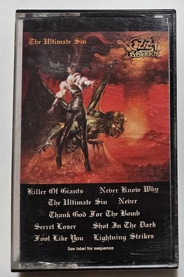 Ozzy Osbourne The Ultimate Sin Cassette Tape Tested  - Image 1 of 2