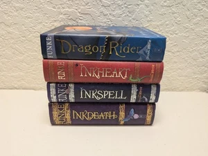 Complete Series Set INKHEART TRILOGY Cornelia Funke Hardcover Lot + Dragon Rider - Foto 1 di 5