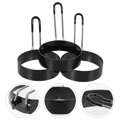 3 pezzi anelli di anelli di frittatura in acciaio inossidabile anelli di - Immagine 1 di 4