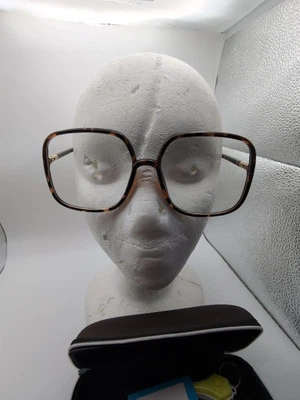 Gafas de moda grandes de gran tamaño gruesas cuadradas lentes transparentes para mujer y hombre azul claro Foto 1 de 4