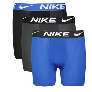 NIKE Boys Dri-FIT Essentials Micro Boxer Brief 3-Pack, Blue/Black, Small Boy NWT - Picture 1 of 11