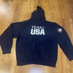 Olympic Team Apparel USA Adult Hoodie Sweatshirt Mens Size Large Blue - Picture 1 of 8