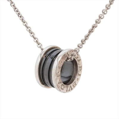 Bvlgari B.Zero 1 Save the Children Charity Necklace 925 x black ceramic 9.6g Sil - Image 1 of 4