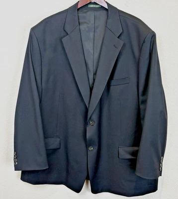 Chaqueta Blazer Ralph Lauren Para Hombres Talla 54R Negra 100% Lana Forrada De Colección 1998 Usada en Excelente Condición Foto 1 de 4