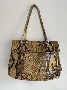 Beautiful Anya Hindmarch Python Leather Shoulder Bag Top Handle - Picture 1 of 11