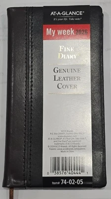 AT-A-GLANCE (74020526) 2026 Diary Weekly & Monthly, 3" x 6" Pocket Size - Image 1 of 4