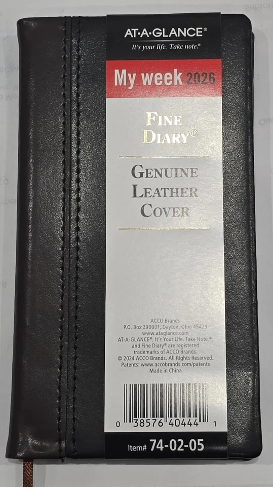 AT-A-GLANCE (74020526) 2026 Diary Weekly & Monthly 3" " Pocket Size