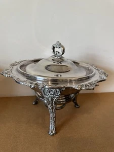 Vintage Gorham YC1382 Silver Plate Serving Chafing Dish - Picture 1 of 8