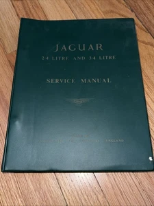 Jaguar Service Manual Models 2.4 3.4 Litre (Binder) - Picture 1 of 8