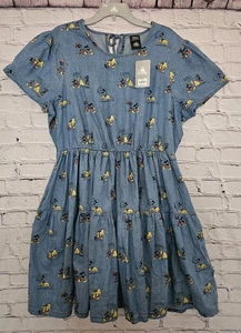 Disney Her Universe Mickey Minnie und Pluto Animation Jeanskleid Gr. 1X - Bild 1 von 13