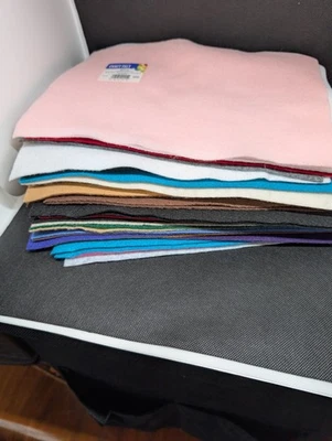 Felt Fabric Squares Lot Of  38 (9"x12") - Image 1 of 4