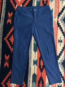 Lululemon ABC Classic 5 Pocket Pant Mens 33x30 Blue Stretch Commuter Office - Picture 1 of 9