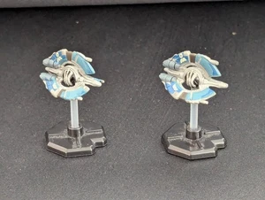 Star Wars Starship Battles Droid Tri-Fighter 48/60 Dark Side 4 (OOP) x2 - Bild 1 von 5