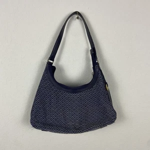 Bolso de hombro vintage The Sak Elliot Lucca tejido azul marino raro 2003 - Imagen 1 de 9