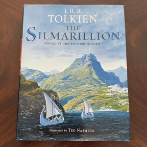 The Silmarillion by J.R.R. Tolkien Illustrated Edition with Map & Art - Foto 1 di 12