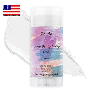 Clown White Face Body Paint Stick,Water Based Cream to Powder Face Painting,Easy - Picture 1 of 7