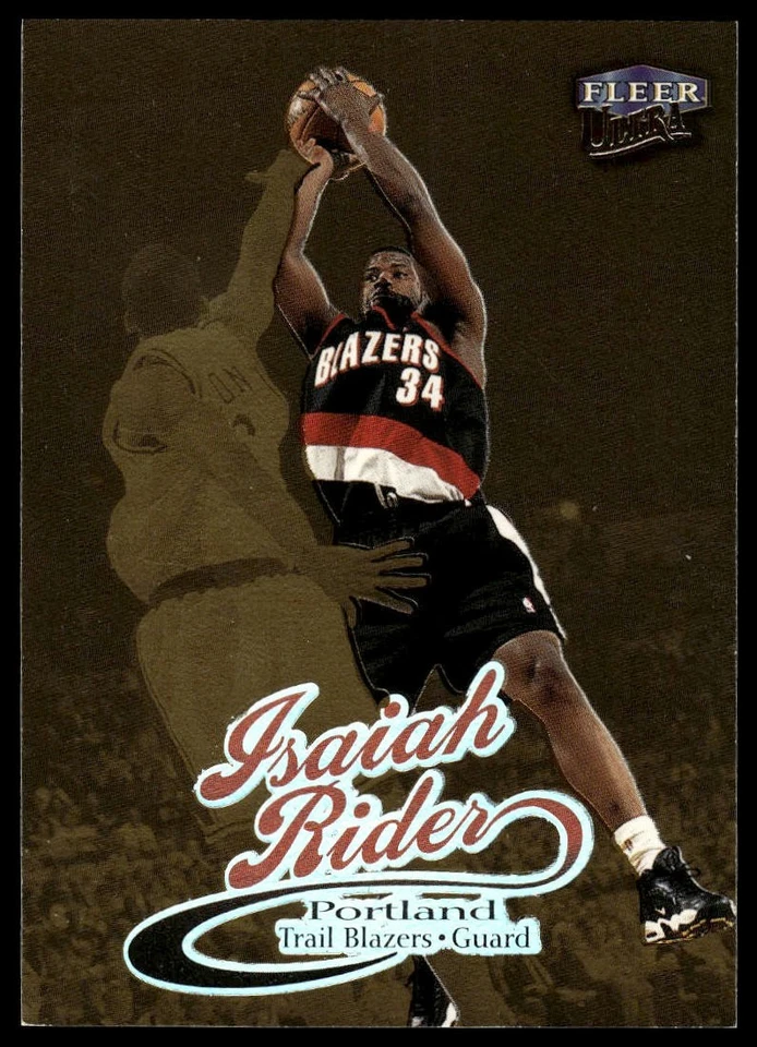 1998-99 Ultra #57G Isaiah Rider Gold Medallion - Image 1 of 2